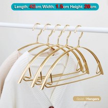 10Pcs 옷에 대 한 옷걸이 설정 헤비 듀티 옷 Anti-slip 바지걸이인디언행어건조 랙 옷장 공간 의류 스토리지 말 스탠드 헹거, Width 1.5CM Gold