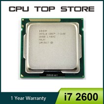 I7-8700K 인텔i7 2600 CPU 프로세서 쿼드코어 3.4GHz 소켓 LGA1155, 한개옵션0