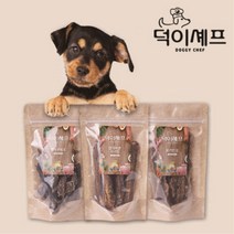 [덕이셰프] #강아지간식 60종 #국내산 #고퀄 수제간식, 1개, 돼지귀 슬라이스 50g
