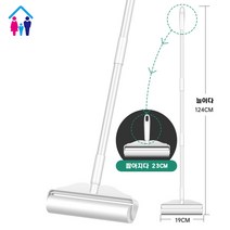 WZW 테이프클리너 초강력 사선커팅 테이프클리너 3단 롱핸들 + 케이스 + 리필 10p 세트, 1, 폭19cm 10리필