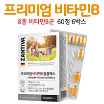 독일 산 비타민B 컴플렉스 비타민비군, 6박스, 60정