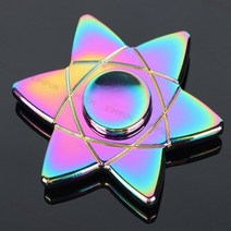 피젯스피너 피젯큐브 매직 서클 레인보우 메탈 핸드 스피너 fidgets edc fidget spinner metal autism spinner fidget anti stress, 여러 가지 빛깔의