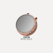 (사은품 전자파차단스티커) 갤럭시 겔럭시 워치4 액티브2 40MM 44MM 강화글라스 메탈 보호 케이스, 갤럭시워치4(44MM), 갤럭시워치메탈릭쉴드케이스(로즈골드)