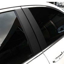 [차랑] 올뉴말리부 B필러 스티커 기둥몰딩 카본 데칼 스티커 튜닝용품, 올뉴말리부 B필러(6P), 블랙카본