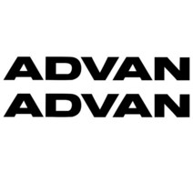 캐스퍼꾸미기 튜닝 (2x) Advan 스티커 엠블렘 다이 커팅 비닐 요코하마 JDM 모든 자동차 레이싱 노트북 오, 01 Black_03 Length 20cm
