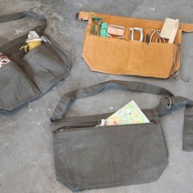 DULTON (덜튼) 왁스 캔버스 멀티퍼퍼스 툴백 WAX CANVAS MULTIPURPOSE TOOL BAG 공구가방 수납가방, 다크(ov), 1개