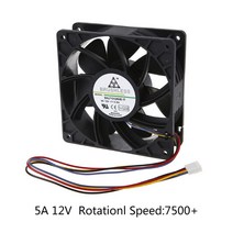 12038 팬 12x12x2.5cm 4 핀 4 와이어 PWM 7500RPM 볼 베어링 S7 S9 D3 용 CPU 팬