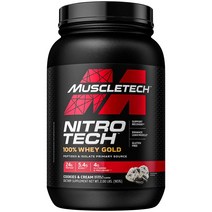 머슬테크 니트로테크 100% 유청 골드 쿠키 앤 크림 907g nitrotech
