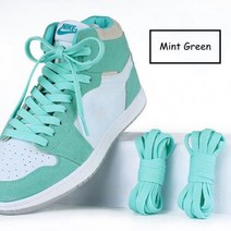 테니스 스트링 거트 에어 포스 신발 끈 스니커즈 캔버스 남성용 여성용 36 색상 농구화, 140cm, Mint green
