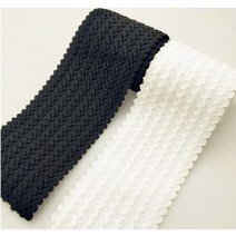 A플리즈 벨트고무줄 60mm 블랙화이트 1마 허리밴드 고무줄, 화이트, 1개