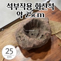 석부작 화산석 난분 화분돌 (3호대) 약 25CM 퇴직선물 승진선물 성의있는선물