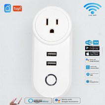 스마트 플러그 스위치 콘센트가리개 diy와이파이 스마트 플러그 16a 투야 USB 유럽/영국/미국/이스라엘/, 05 US_01 100-240V