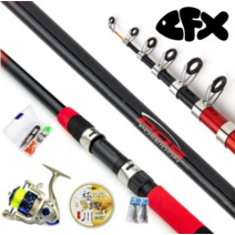 콘티 바다 원투 낚시대 프리미엄 세트 초보 입문자 보급형 낚시여행 210, 360세트