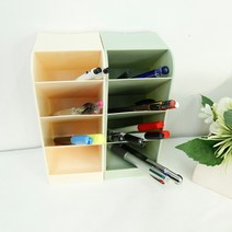 와이드 스탠딩 펜정리함 2 colors, 라이트그린