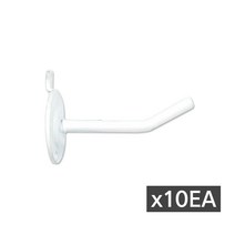 JNCP 타공판 일선후크x10EA, 화이트(5cm), 1개