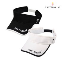 까스텔바작 여성 골프 썬캡 모자 경량 자수 레터링 썬바이저 3종 CW204, CW205_화이트_썬캡