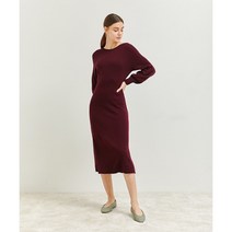 세컨스킨 ABWFD1003v 홀가먼트 울 벌룬 슬리브 볼륨 원피스 (실루엣 예쁜 니트원피스)