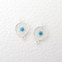[8-530-24]순은펜던트 드림캐쳐양고리 대18x12mm 실버925 1개