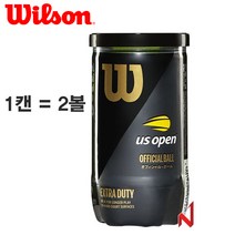 윌슨 테니스공 US OPEN 엑스트라 듀티 WRT1000J 1캔=2볼, 단품, 1개