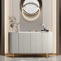 템바보드수납장 거실 거실장 낮은 서랍장 장식장, 1.8M베이지180x40x854개의문