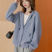 여성 봄신상 후드 가디건 데일리 캐주얼 자켓 2컬러J230111022
