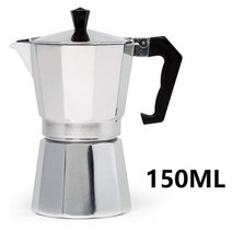 그정용 커피 머신 Moka Pot 이탈리아 커피 머신 에스프레소 알루미늄 게이저 메이커 주전자 라떼 스토브 클, 03 150ML