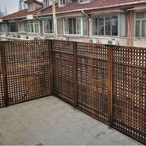 테라스 난간 가림막 휀스 울타리 목재 담장 가림막 전원 주택 울타리 펜스, 60 90