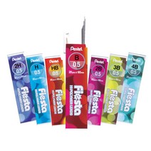 펜텔 피에스타 샤프심 [0.5mm/4B/3B/2B/B/HB/H/2H] fiesta/하이폴리머, 4B