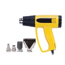 2000W 열 총 110V 가변 4 노즐 60-600 섭씨 2 풍속 핫 에어 건 재 작업 스테이션 납땜 기계, 01 Yellow