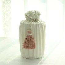 린넨원통디피상자 DIY 화이트 전통포장 전통장식, 린넨원통디피상자(화이트)중, 1개