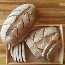 더브레드천연발효빵 유기농 100%통밀빵-뺑콩플레2개 2kg(건강빵 100%호밀빵 샌드위치), 2개