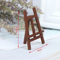 이젤 새로운 미니 나무 장식 아티스트 triange art 나무 테이블 카드 홀더 웨딩 전시 부스 인형 집 1pc, 사진으로