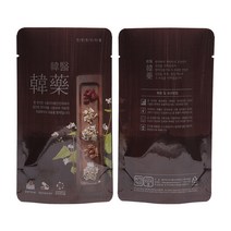 한약봉지/한의한약 한약재 유광 100매/스탠딩파우치