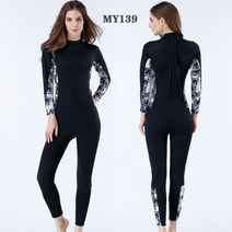 드라이슈트 웻슈트 서핑복 남녀공용 네오프렌 잠수복 풀 바디 슈트 스쿠버 다이빙 스피어피싱 플러스 사이즈 3xl 원피스 3mm, XXL, my139 women