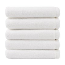 어메니티타올 데일리 30수 150g 호텔수건 세트, 5장, 화이트