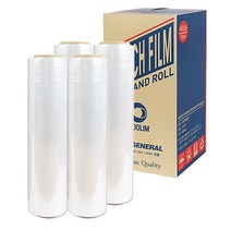 우림 스트레치필름 (G-18) 공업용랩 산업용 포장랩 파레트 랩핑 18Mic (4롤=1박스), 투명, 4롤