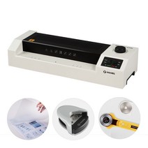 카피어랜드 프로라미 코팅기 아이보리 A3 4롤러 고급형 스틸 HC-4330 +코팅지+코너라운더+롤러커터, HC4330-white