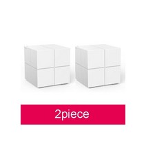 Tenda-MW6 메쉬 무선 기가비트 라우터 11AC 듀얼 밴드 2.4G/5.0GHz 전체 홈 와이파이 커버리지 시스템 장거리 브리지 리피터, add UK plug adapter_2pcs no Or