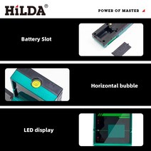 레이저레벨기 녹색 측정기 수평 그린 레이져 HILDA-레이저 레벨 전용 수신기 실외 펄스 레이저 감지기, 1개