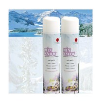 녹지않는 눈스프레이 2개 350ml 크리스마스트리