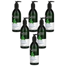 아발론 오가닉스 Avalon Organics 핸드 & 바디 로션 페퍼민트 12 oz (340 ml), 6개