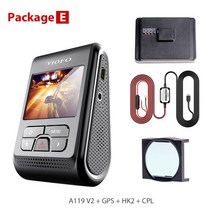 블랙 박스 viofo a119 v2 quad hd car dvr super capacitor 2k 25601440p car dash 비디오 레코더 dvr optional gps, e, 비오포카드 128GB