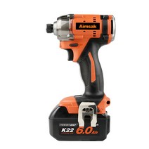 아임삭 BL22M806 22V 임팩 드라이버 6.0Ah 배터리2개