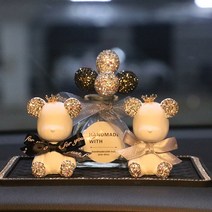 곰돌이방향제 성격 편지 곰 자동차 장식 자동차 크라운 향수 시트 석고 대시 보드 아로마, 8
