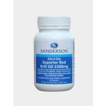 Sanderson Superior Red Krill Oil 샌더슨 슈페리어 레드 크릴오일 1500mg 60정, 1개