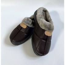 고급가죽 안감꽉찬 온열슬리퍼 보온성 좋은 보아털 슬리퍼