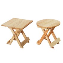 접이식 우드테이블 1P 화분 사이드 나무 미니 테이블, 사각