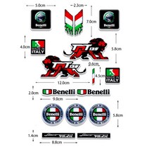 바이크 오토바이 배기 Benelli Tnt 125 135 머플러 스티커, [01] 금