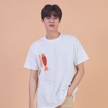 키밍 물고기 FISH 그래픽 캐쥬얼 반팔티 NO