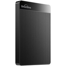 UnionSine 1TB 울트라 슬림 휴대용 외장 하드 HDD HD-2510, Black